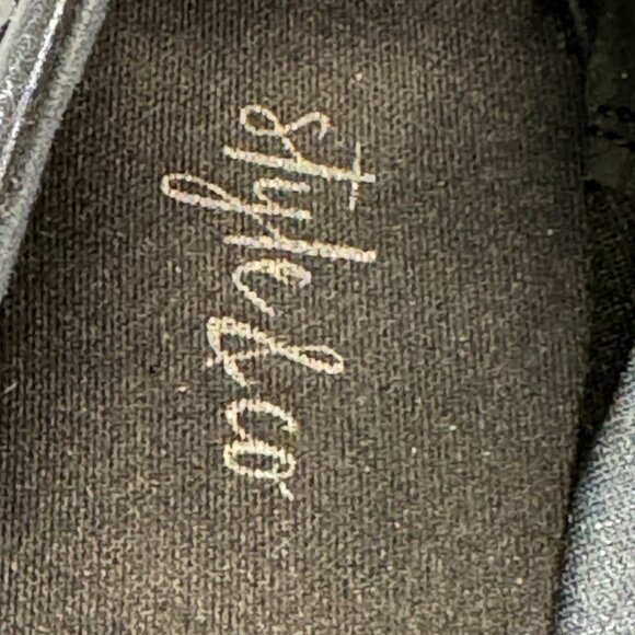 Style & Co womens size 6M leather black slip on loafers - Picture 6 of 16